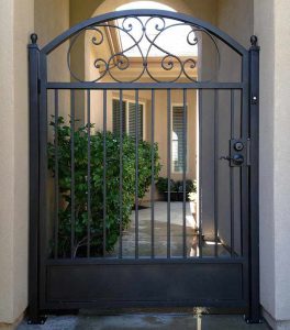 Wrought Iron Courtyard Gate