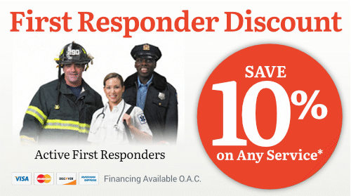 first responder discount - save 10% on any service