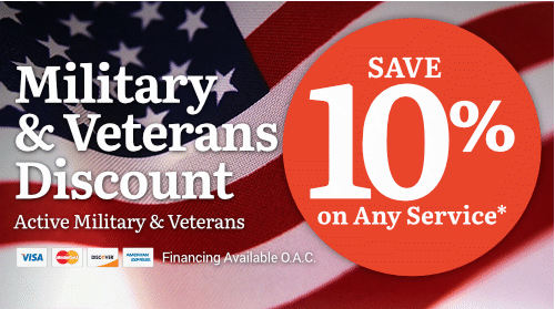 Military & Veterans 10% Discount