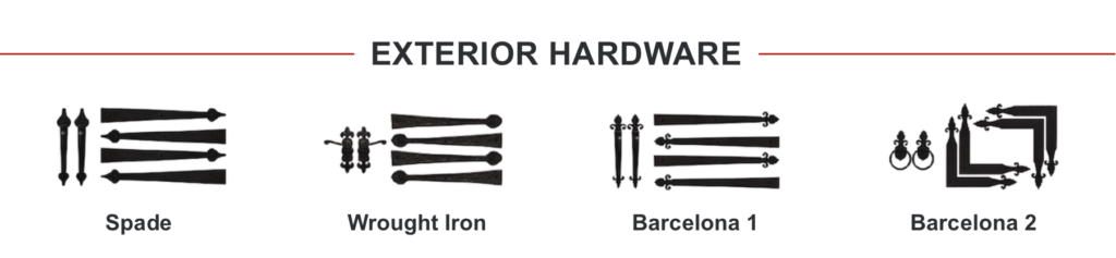 Exterior Hardware Options