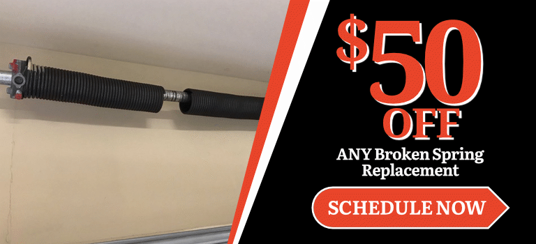 $50 off any broken spring replacement coupon
