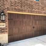 Garage Door with Wood Accent Tones